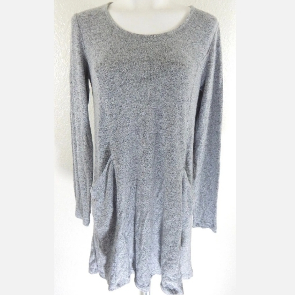 Z Supply Gray Knit Pocket Tunic